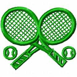 Tennis Embroidery Design 2